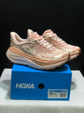 HOKA Stinson 7 Trail Running Shoes in Blush and in Cream - product image from the listing.