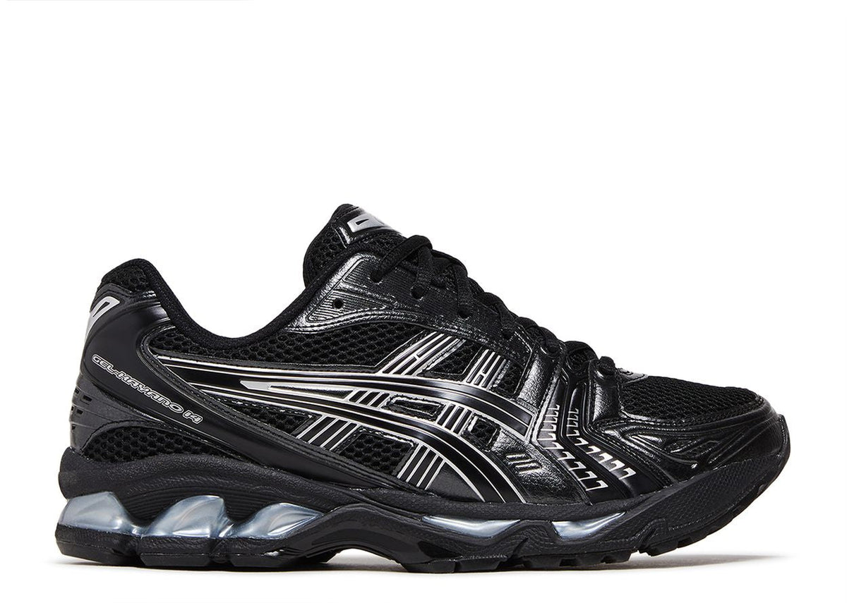 Black/Pure Silver Gel-Kayano 14 by Asics - product image from the listing.