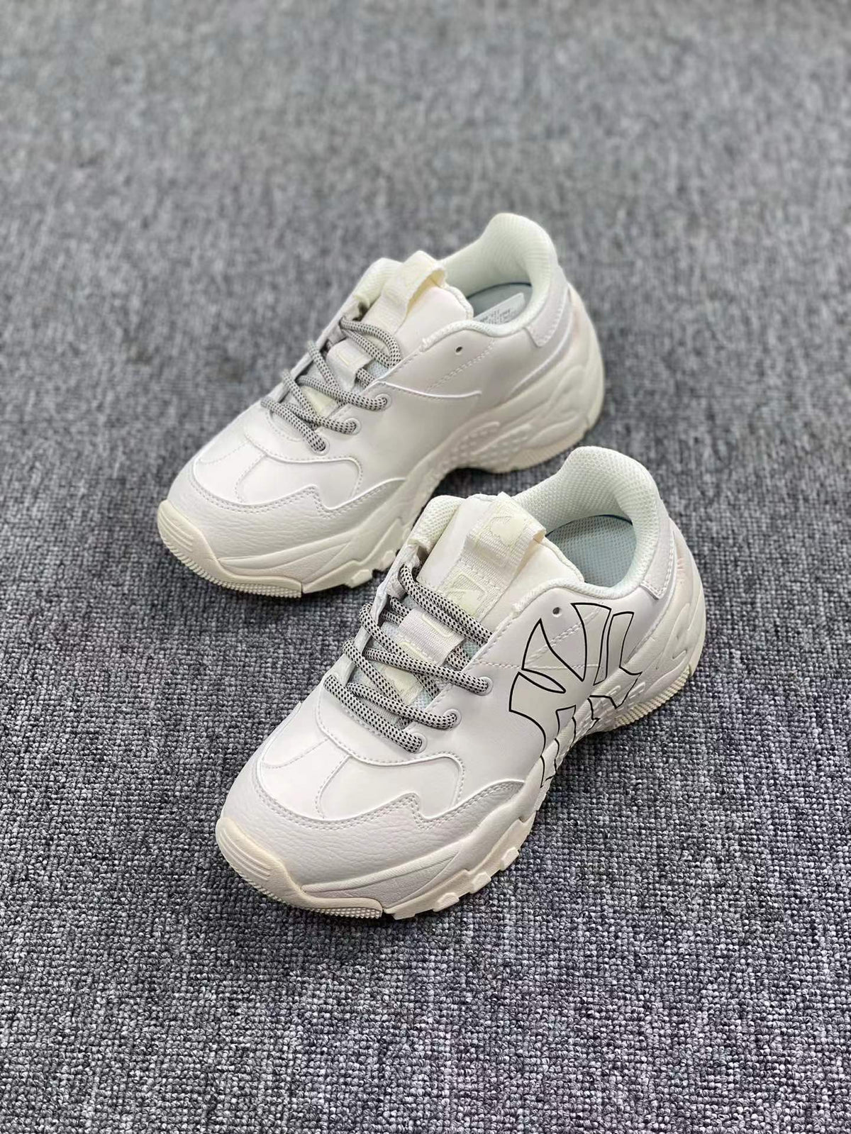 White MLB Chunky Low-Top Sneakers - product image from the listing.