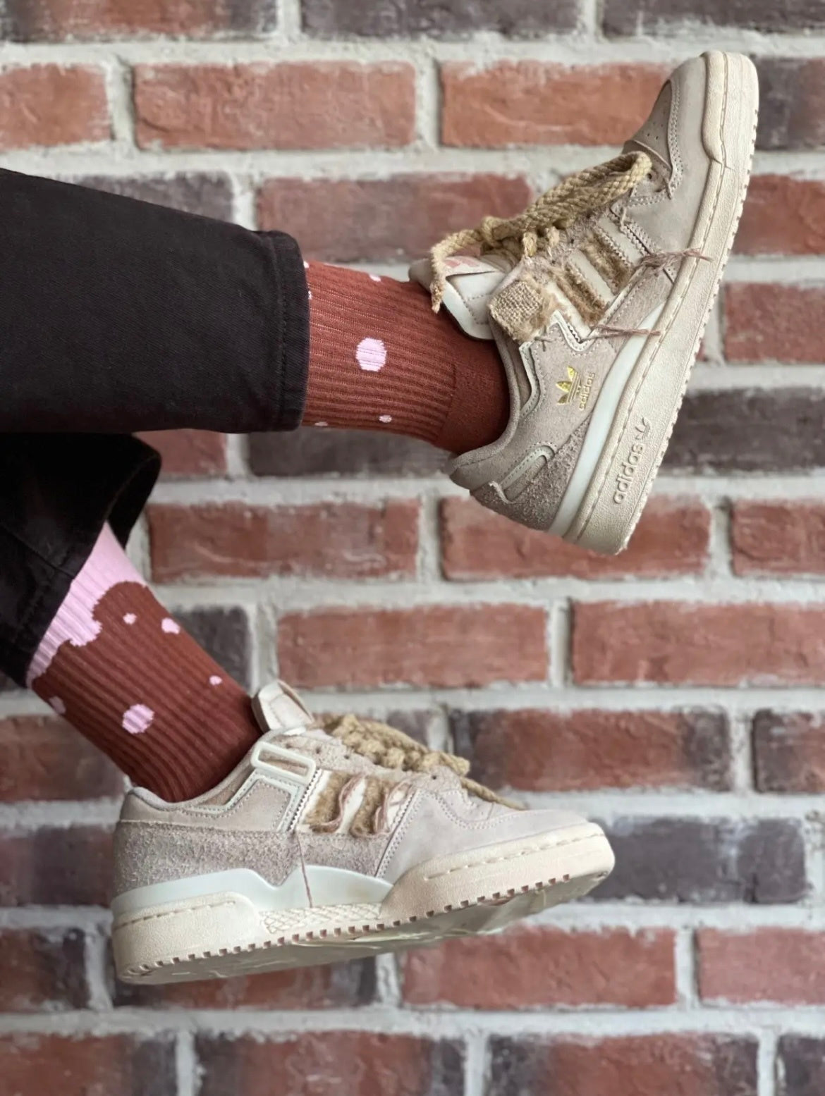 Adidas Originals Forum 84 Low Sneakers in Wheat in Beige - product image from the listing.