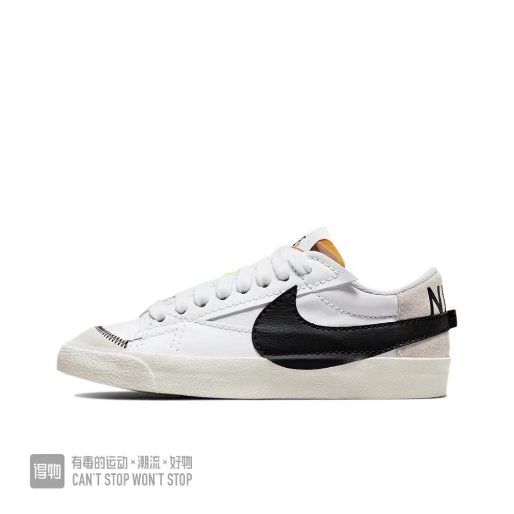Nike Blazer Low 77 Sneakers in White Black - product image from the listing.
