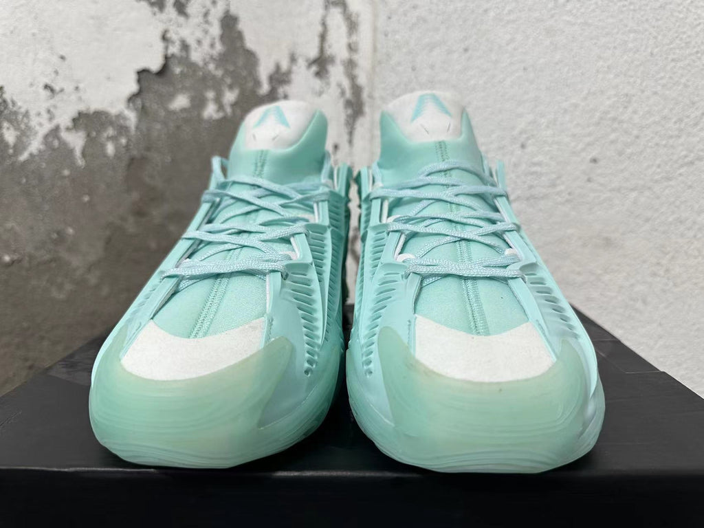 Mint Green Basketball Trainers with Sculpted Side Cages - product image from the listing.