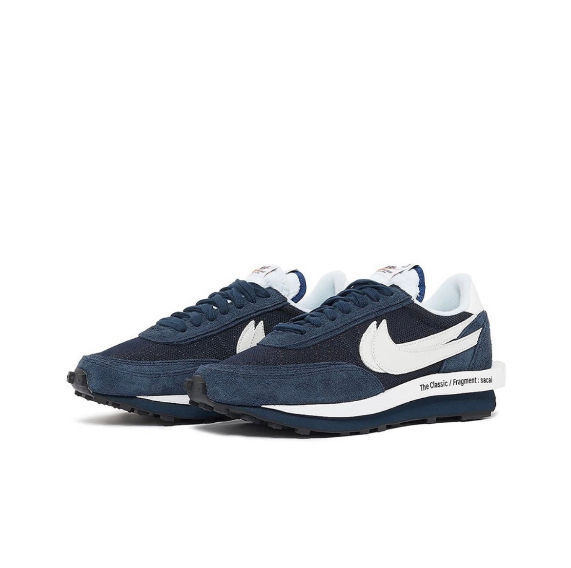 Nike LDWaffle Fragment sacai Sneakers in Navy DH2684-400 - product image from the listing.