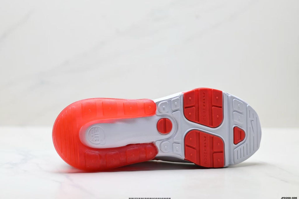 Nike Air Zoom Sneakers in White and Red JF268-GDE - product image from the listing.