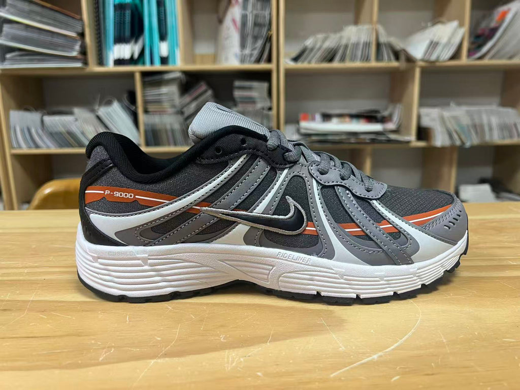 Nike P-9000 Sneakers in Gray Black Orange IZ4752-003 - product image from the listing.