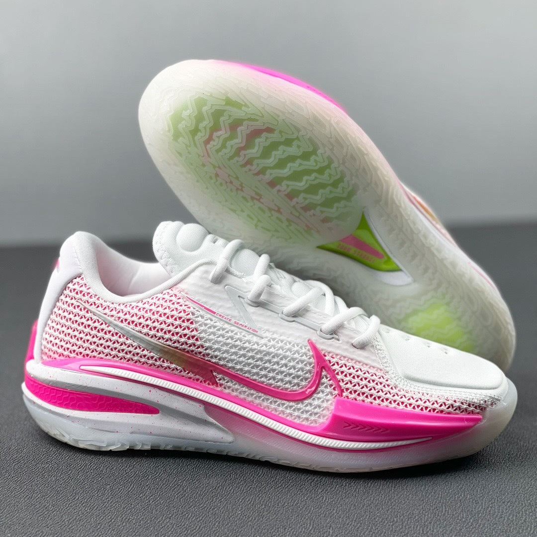 Nike Air Zoom G.T. Cut EP Basketball Shoes in White Pink CZ0175-008 - product image from the listing.