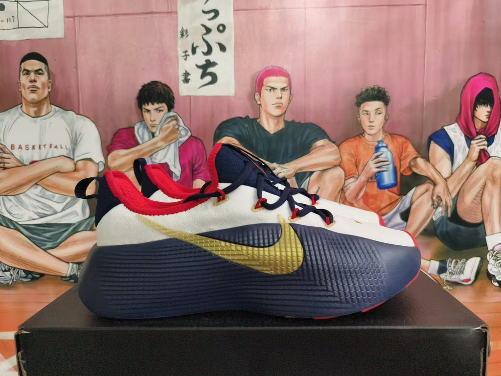 Nike Basketball Shoes, USA Team Colorway, in White Navy Red - product image from the listing.