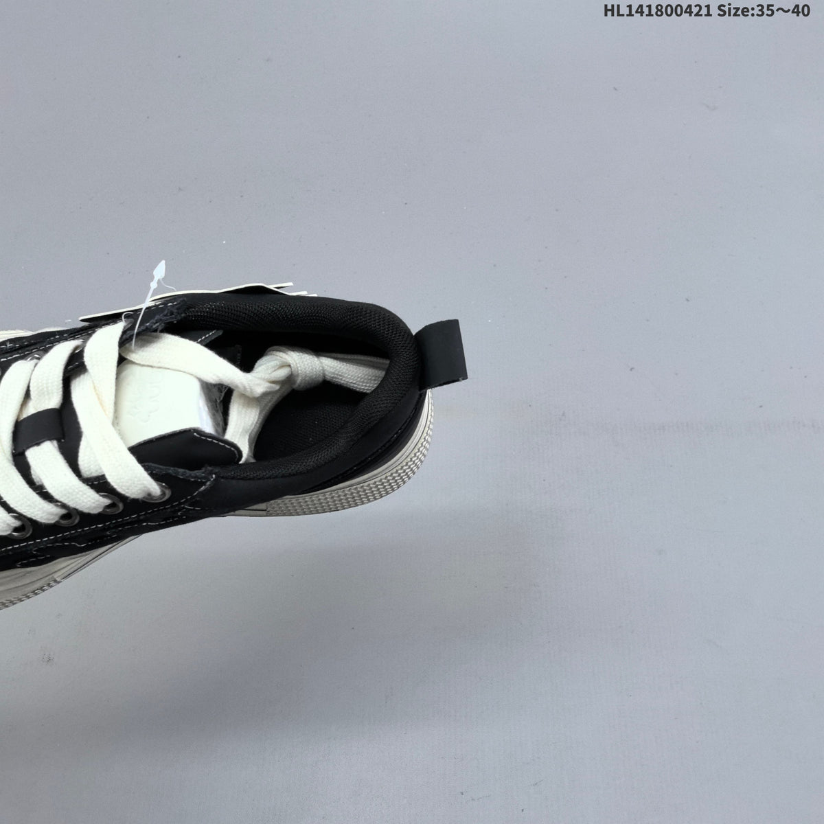 SHOOT BRAND Black and White Platform Trainers HL141800421 - product image from the listing.