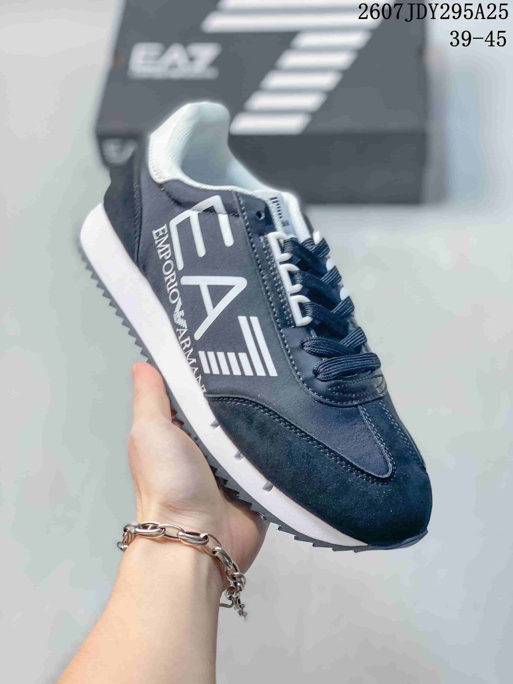 Emporio Armani EA7 Lace-Up Low-Cut Sneakers 2607JDY295A25 - product image from the listing.