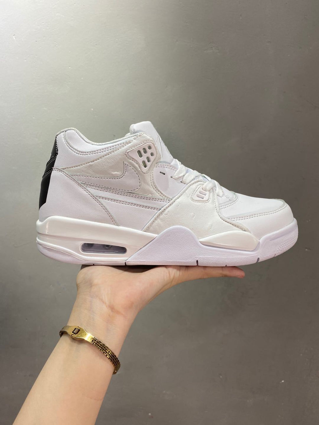 Nike Air Flight 89 High-Top Sneakers in White - product image from the listing.