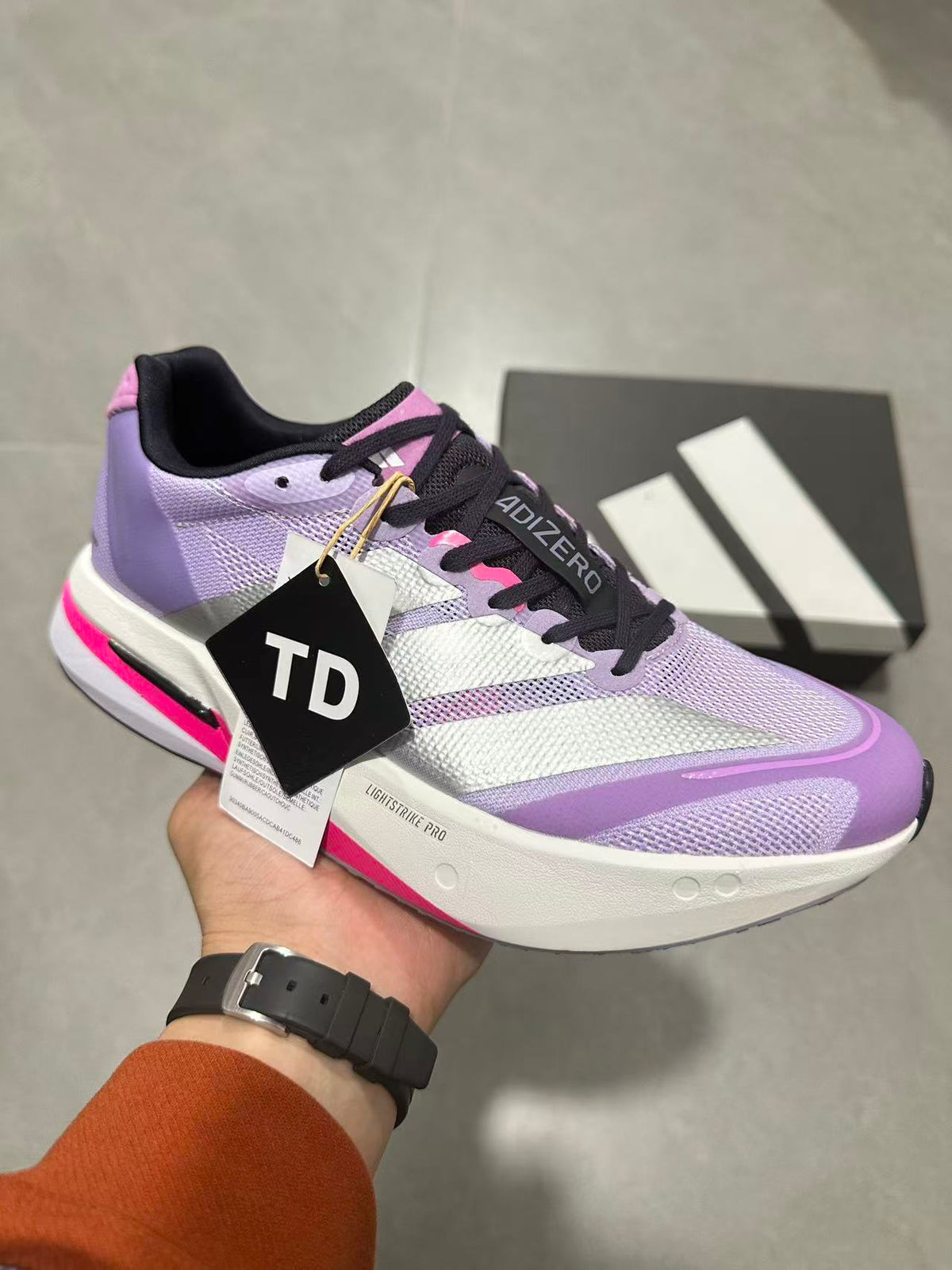 Nike Lightstrike Pro Running Shoes Lavender in Pink - product image from the listing.