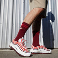 Nike Air Max 97 Sneakers in White Red FN6957-101 - product image from the listing.