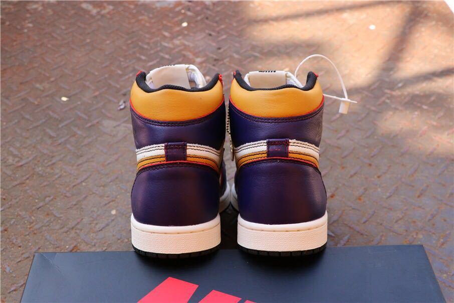 Nike SB x Air Jordan 1 Retro High OG Court Sneakers in Purple - product image from the listing.