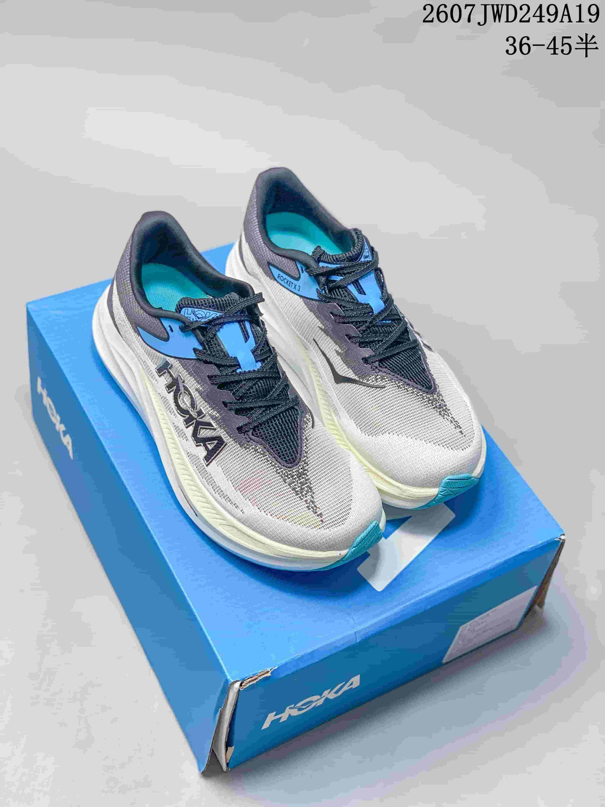 Hoka MAFATE X Trail Sneakers for Running, Mountain Fog - product image from the listing.