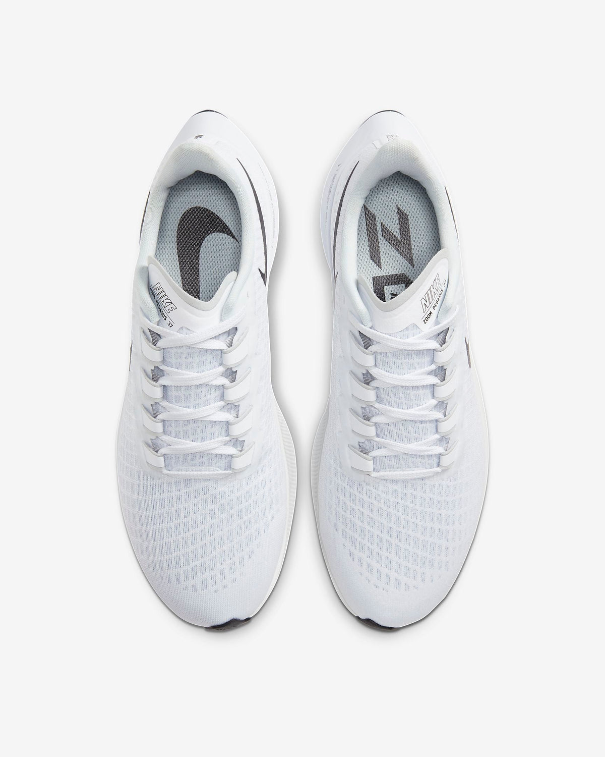 Nike Air Zoom Pegasus 37 Running Shoes in White BQ9646-100 - product image from the listing.