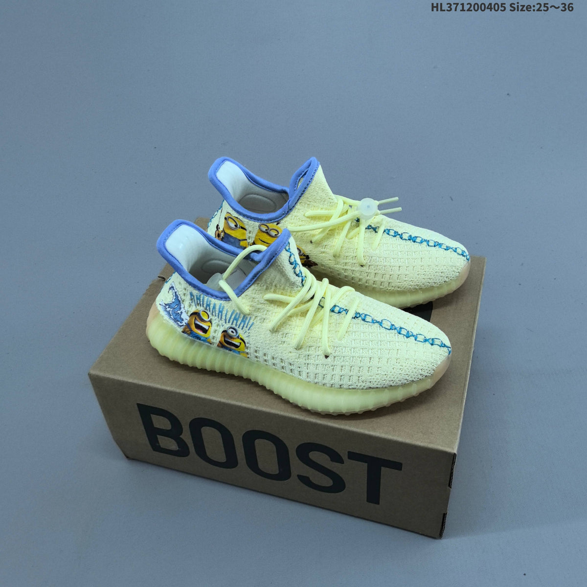 adidas Yeezy 350 V2 Kids Graphic Trainers - product image from the listing.