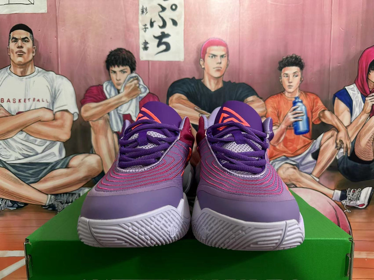 Purple and Burgundy Nike Basketball Shoes - product image from the listing.