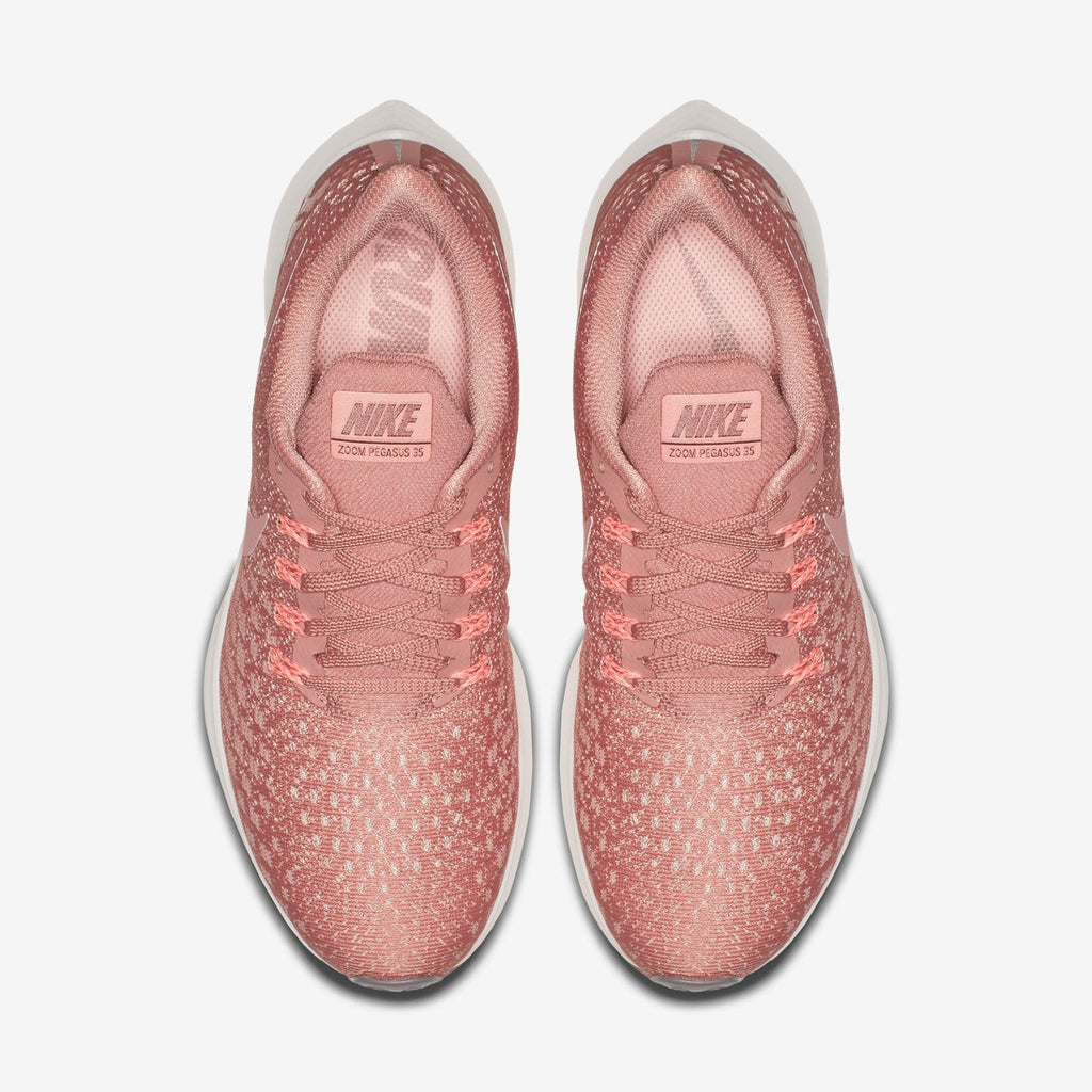 Nike Air Zoom Pegasus 35 Running Shoes in Pink 942855-603 - product image from the listing.