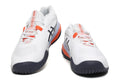 ASICS White and Orange Court Trainers - product image from the listing.