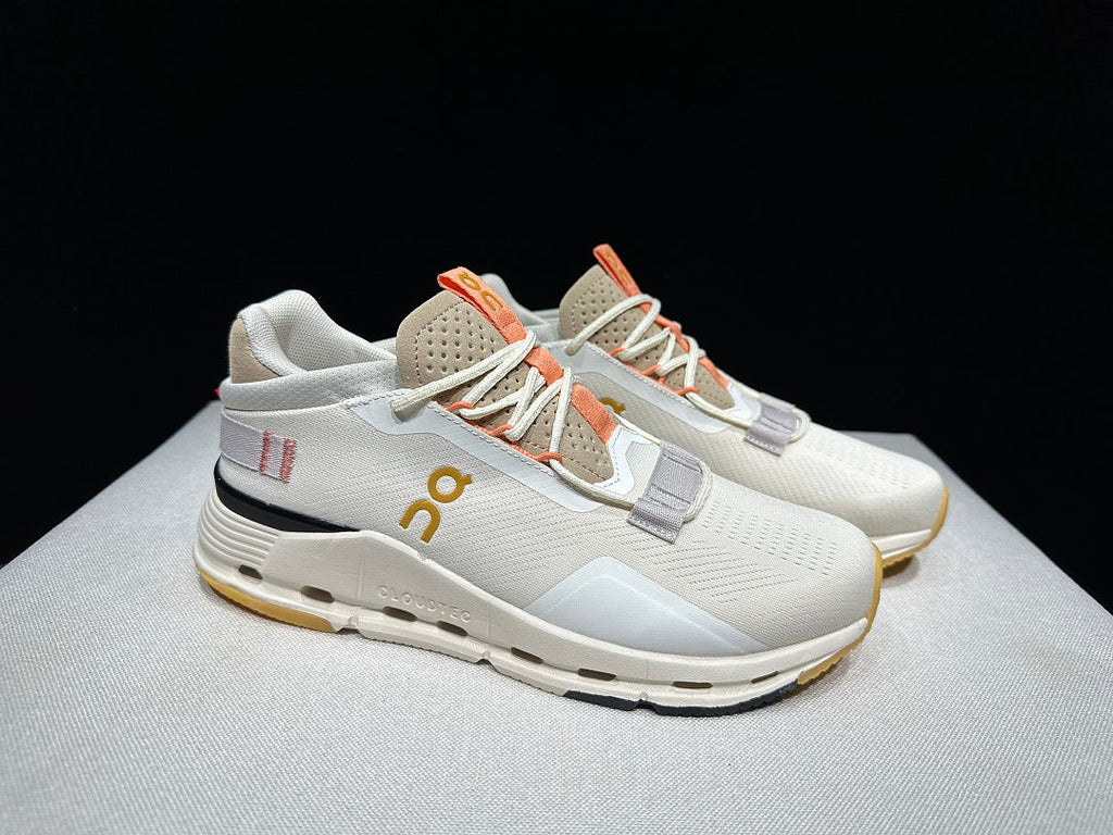 Ivory and Orange On Cloudnova 2 Sneakers - product image from the listing.