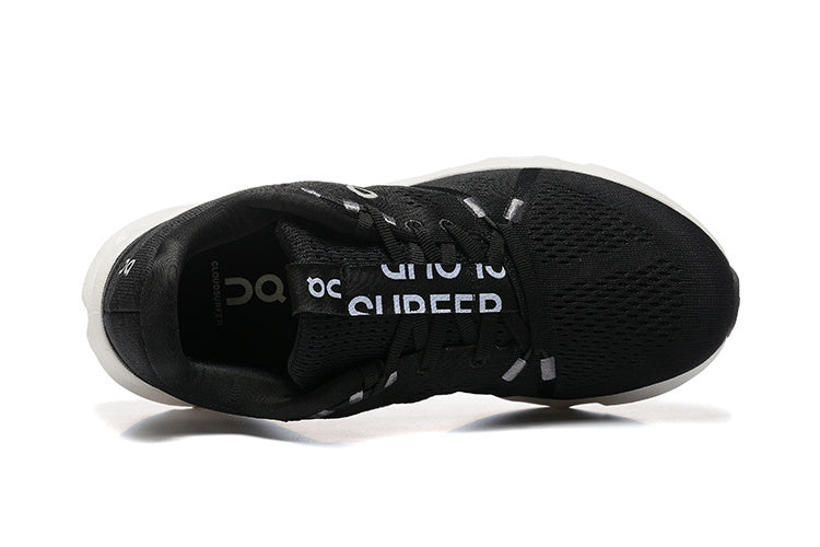 On Cloudsurfer Running Sneakers in Black White - product image from the listing.