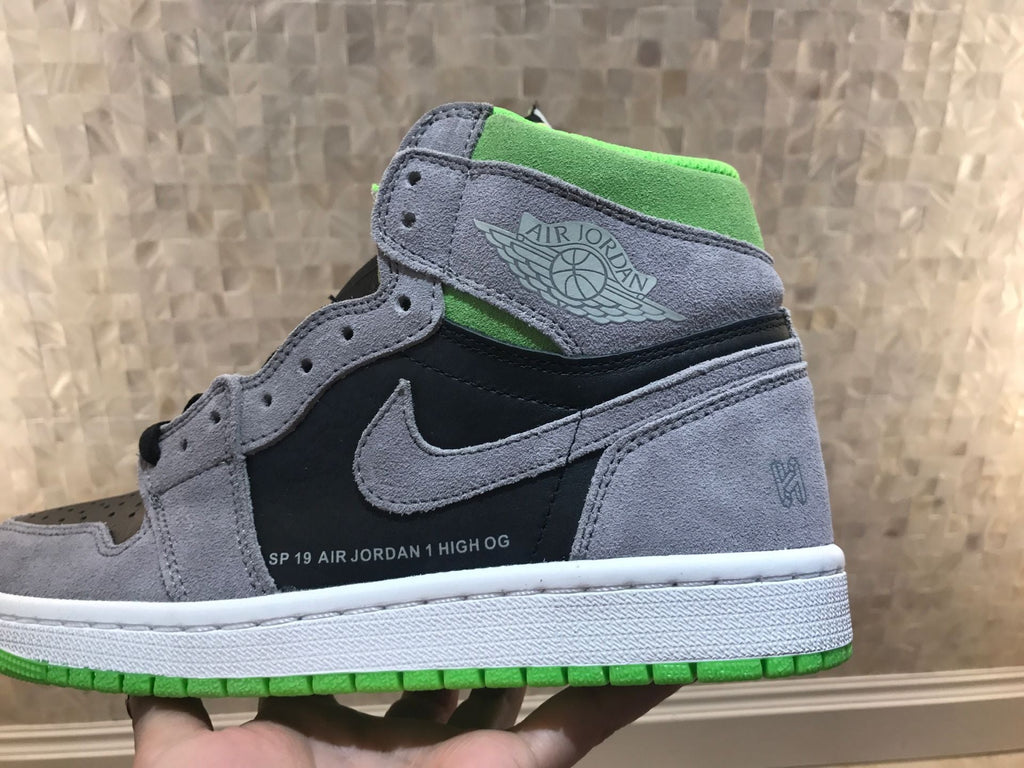 Jordan 1 Retro High OG High-Top Sneakers in Grey Green - product image from the listing.
