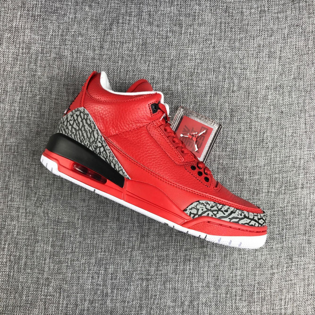 Air Jordan 3 Retro OG Red High-Top Sneakers - product image from the listing.