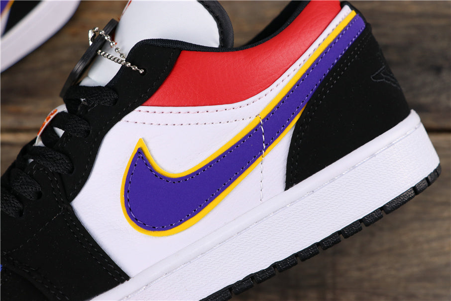 Golf Purple Swoosh Sneakers - Jordan 1 Low CJ9216-051 - product image from the listing.