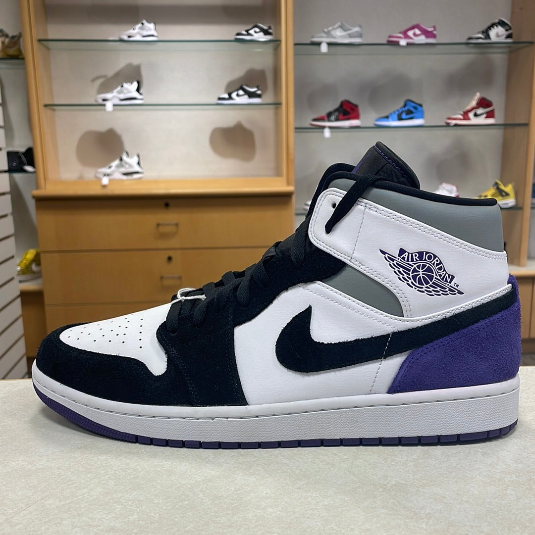 Jordan 1 Mid SE in Purple - product photo shown in the listing for this item.