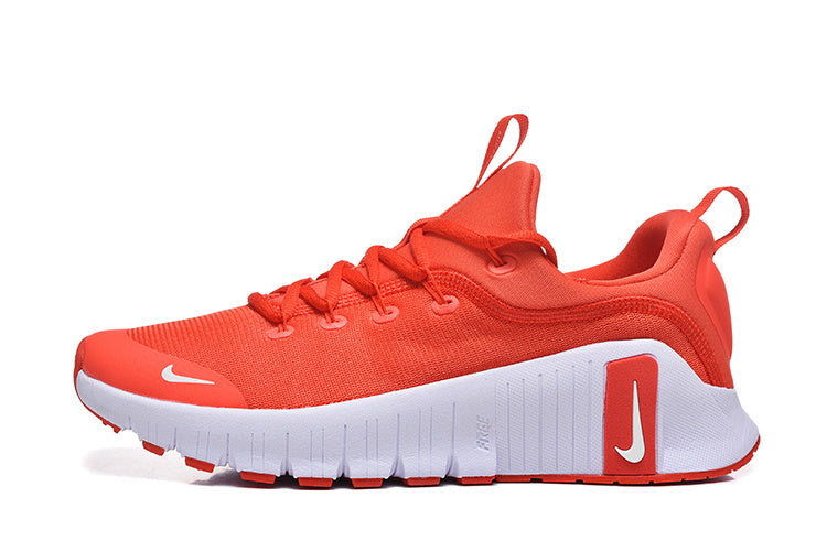 Nike Free Metcon 5 Sneakers in Red and White - product image from the listing.
