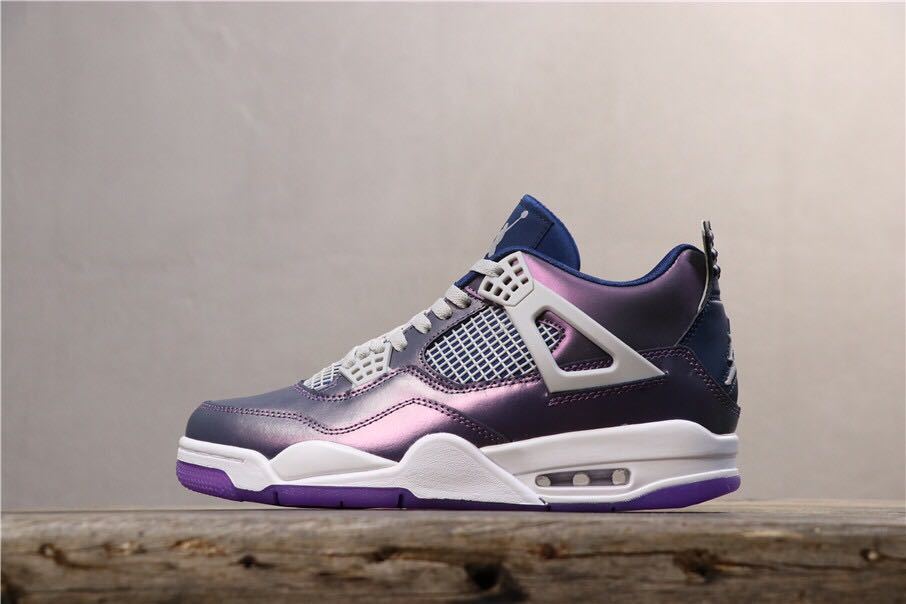 Air Jordan 4 Retro SE GS Moonsoon Sneakers in Blue - product image from the listing.