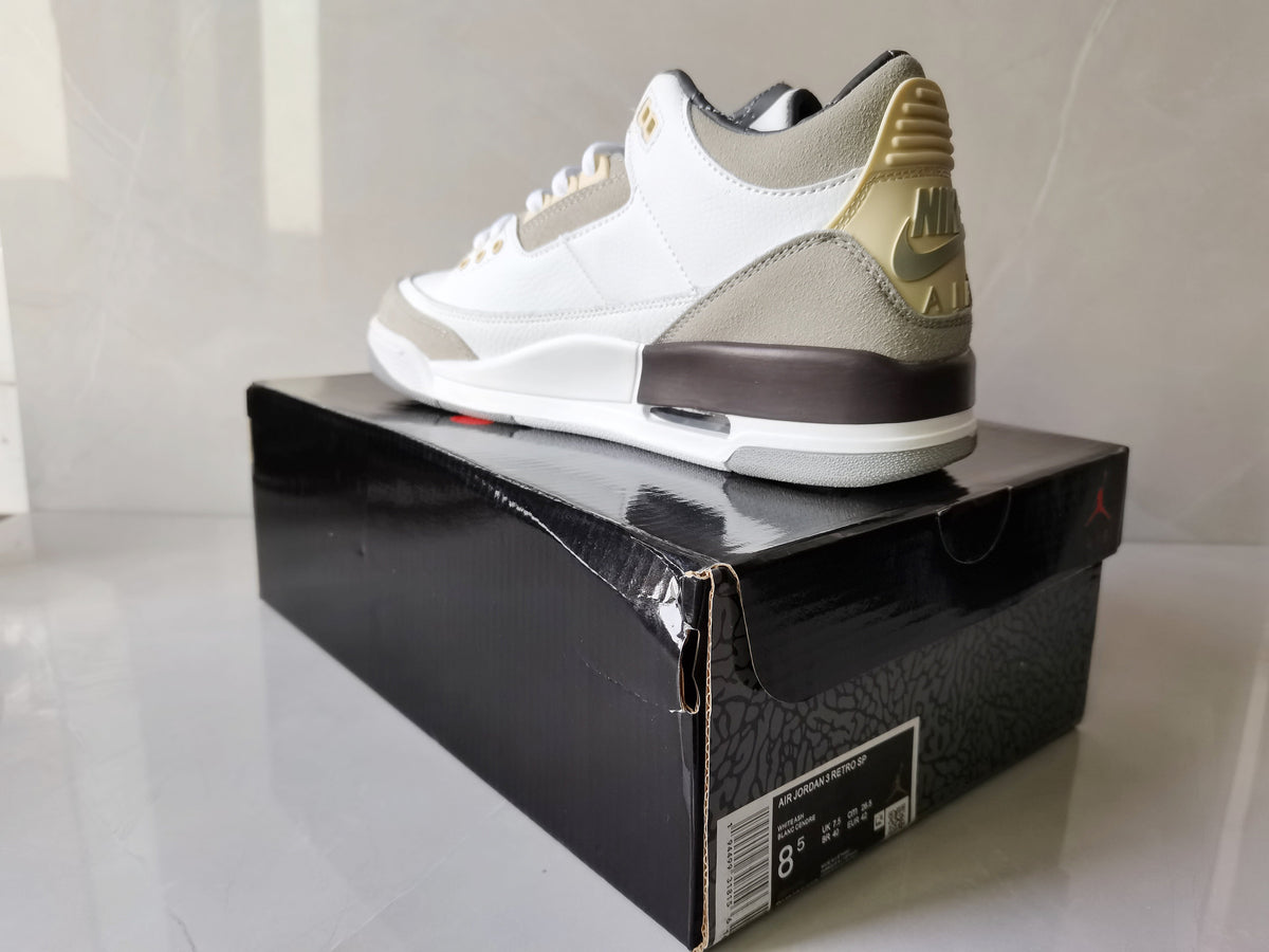Jordan 3 Retro SP Sneakers in Sail Grey - product image from the listing.