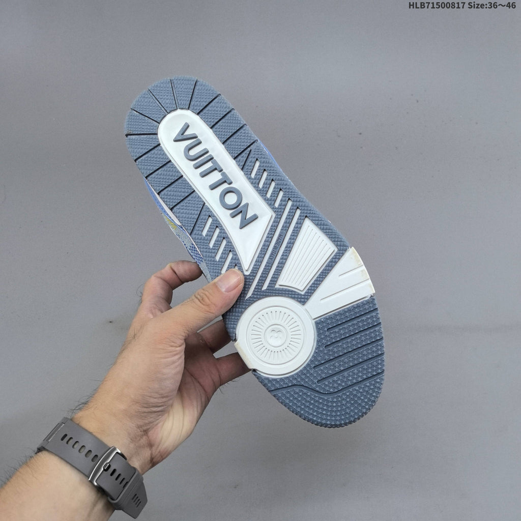 Louis Vuitton Archlight Trainers in Blue Denim Print - product image from the listing.