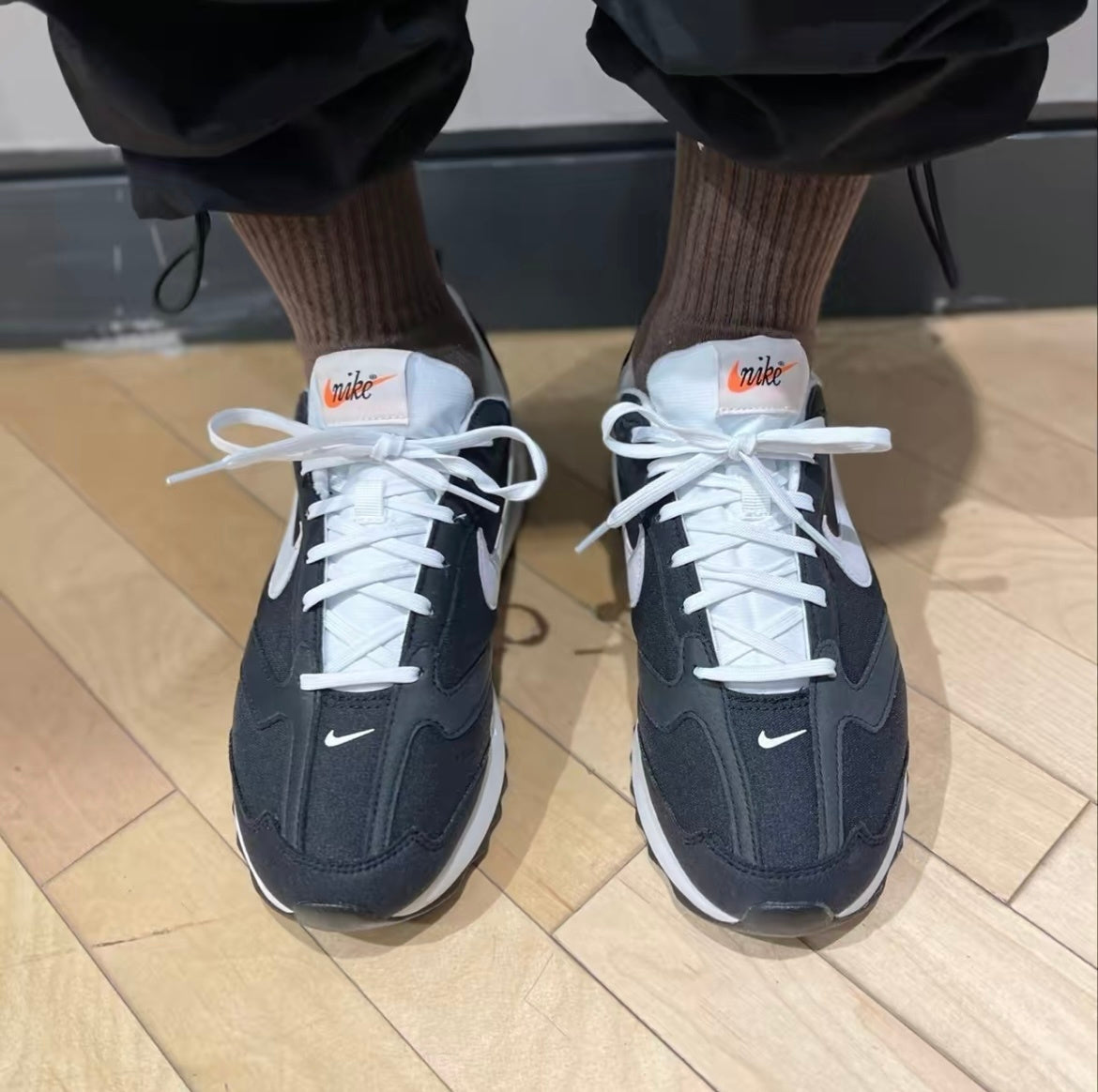 Nike Air Max Dawn Sneakers in Black White DJ3624-001 - product image from the listing.