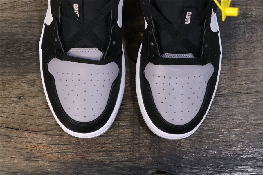 Air Jordan 1 Low Shadow Grey Black Sneakers - product image from the listing.