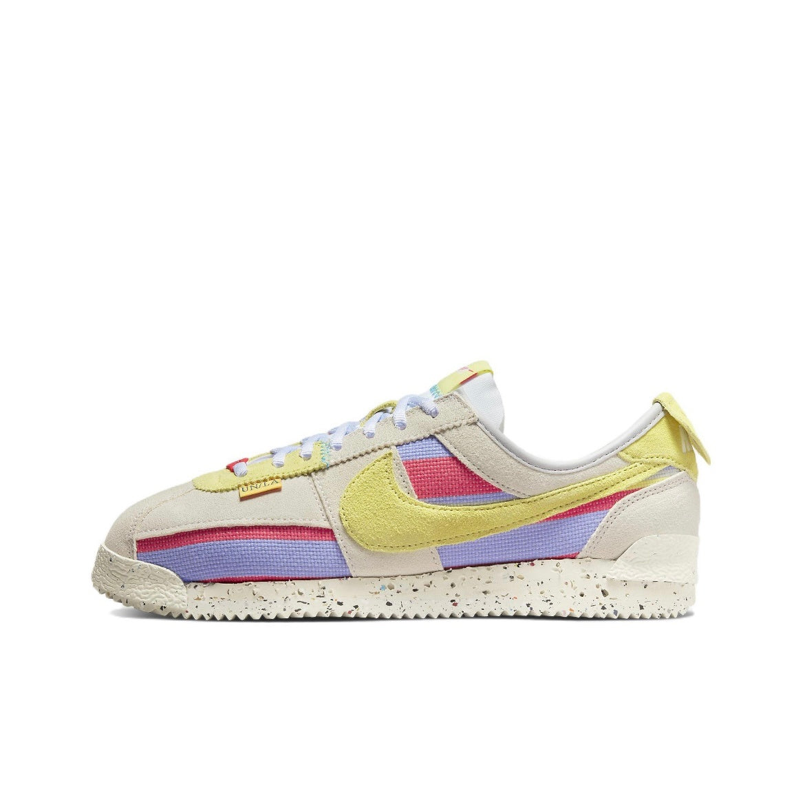 Nike Cortez SP Union LA Lemon Frost Trainers DR1413-100 - product image from the listing.