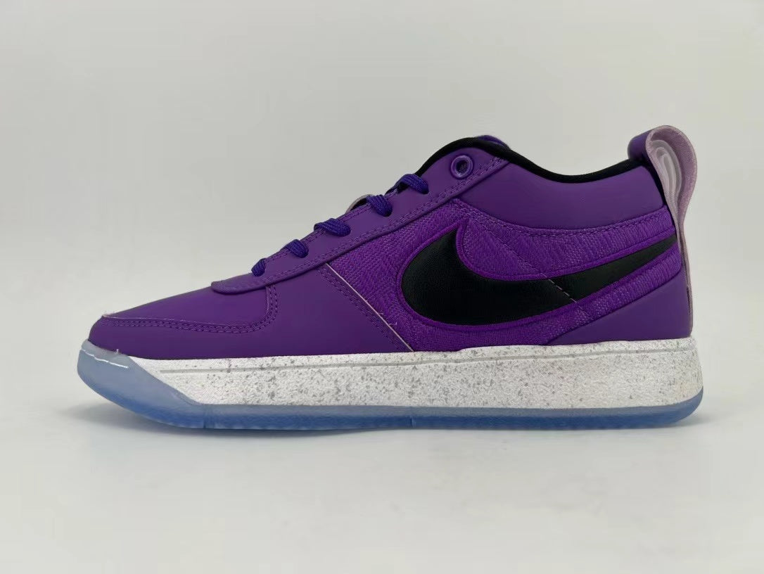 Purple and Black Nike Low-Top Sneakers - product image from the listing.