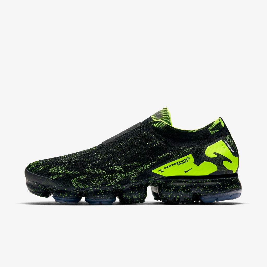 Nike Air VaporMax Moc 2 Acronym in Black Volt AQ0996-007 - product image from the listing.