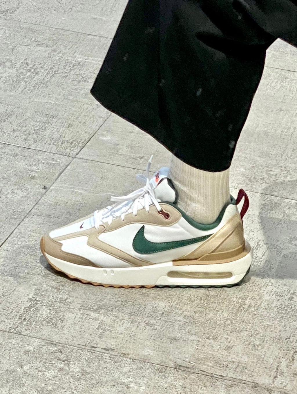 Nike Air Max Dawn Sneakers, in White and Tan FB7158-131 - product image from the listing.