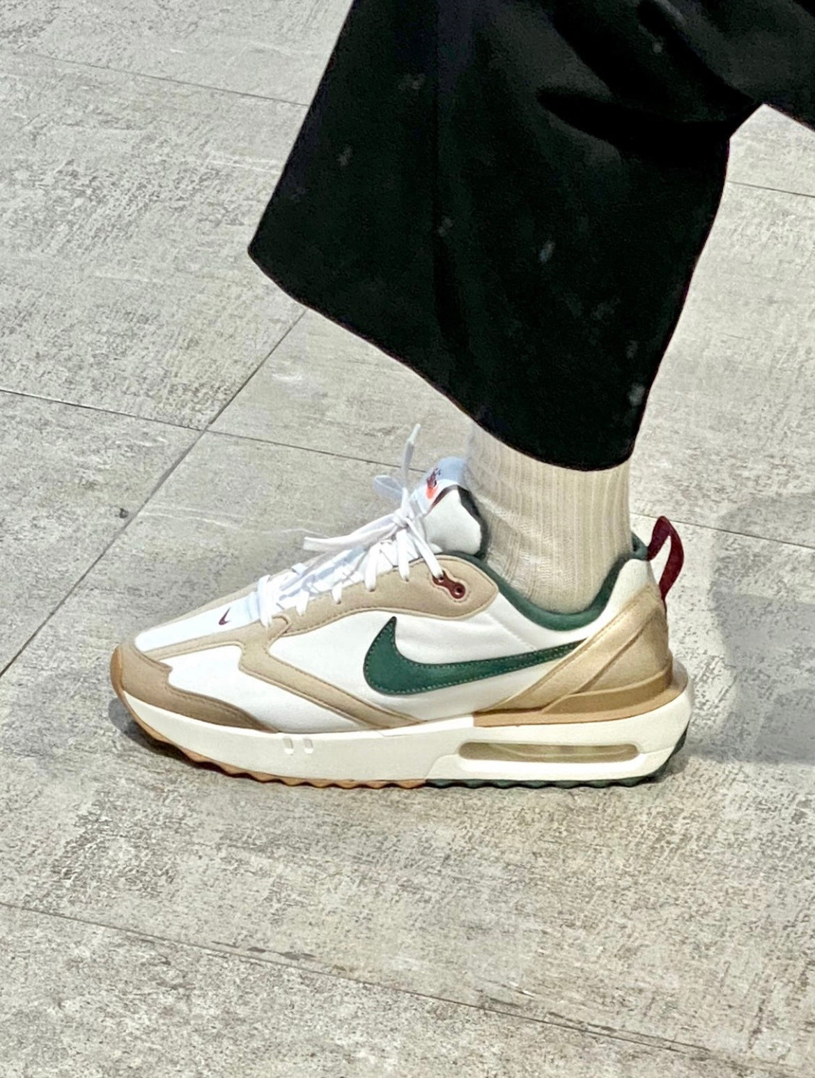 Nike Air Max Dawn Sneakers, in White and Tan FB7158-131 - product image from the listing.