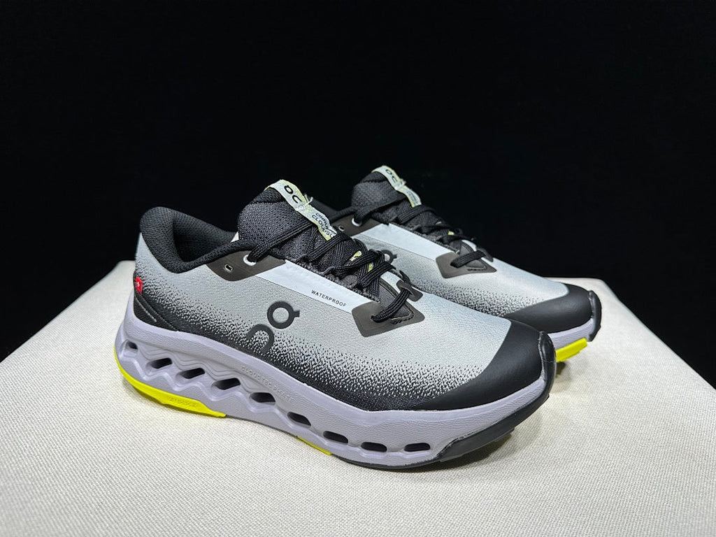On Cloudsurfer Trail 2 WP Trail Running Shoes in Black Grey - product image from the listing.
