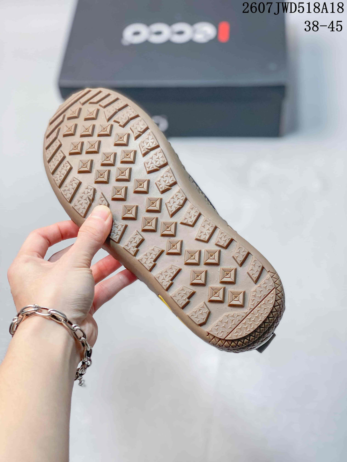 ECCO 2607JWD518A18 Tan Outdoor Trail Trainers - product image from the listing.