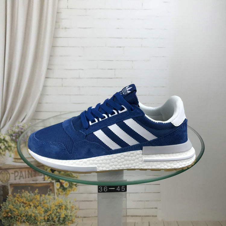 adidas ZX 500 RM Blue Boost Trainers - product image from the listing.