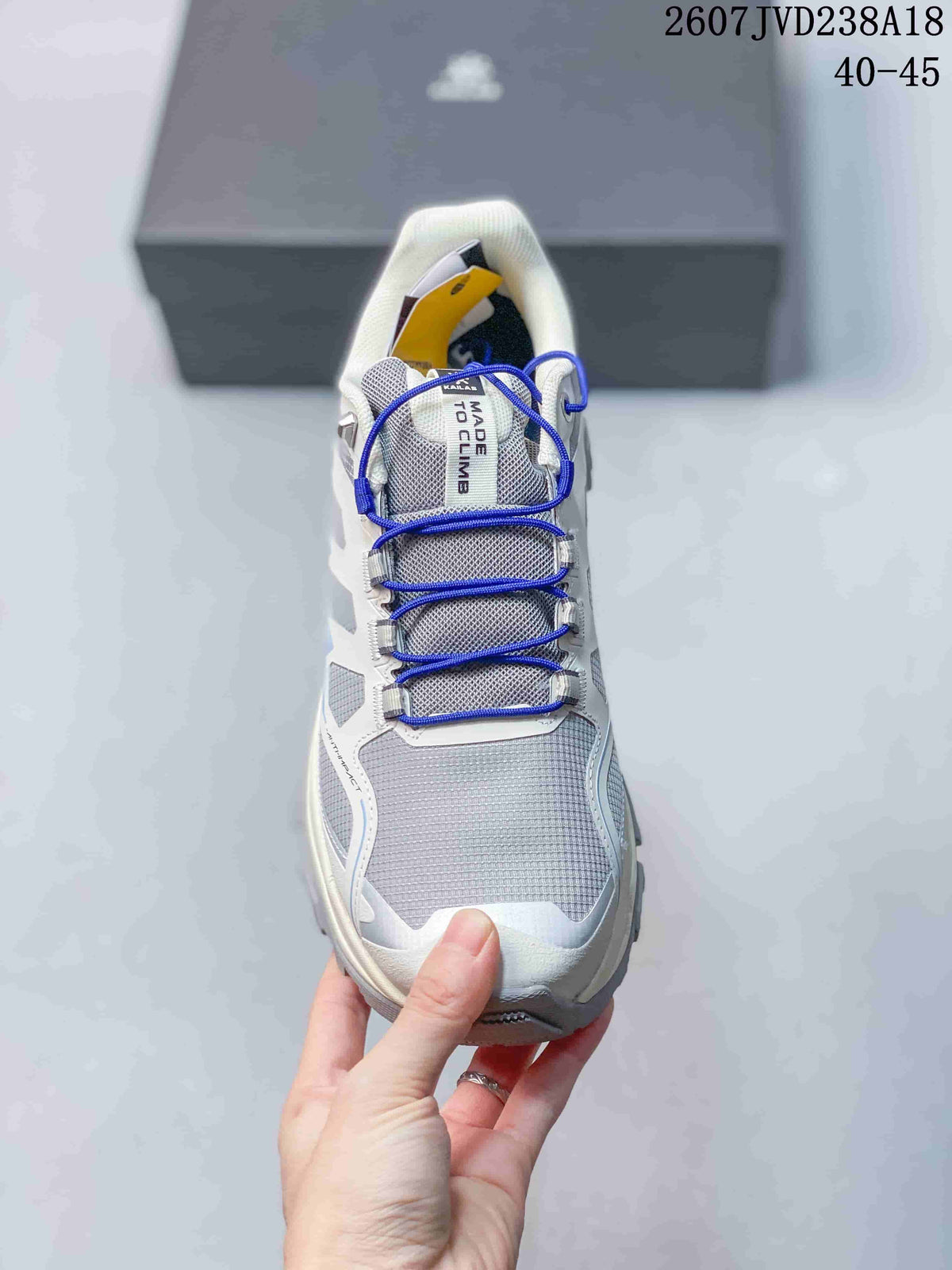 KAILAS Expedition-5 Low-Top Hiking Shoes in White Blue 711780RRY - product image from the listing.