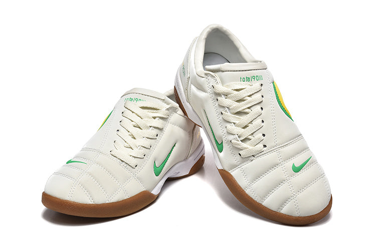Nike Total 90 Indoor Soccer Shoes in Cream Green Gum - product image from the listing.