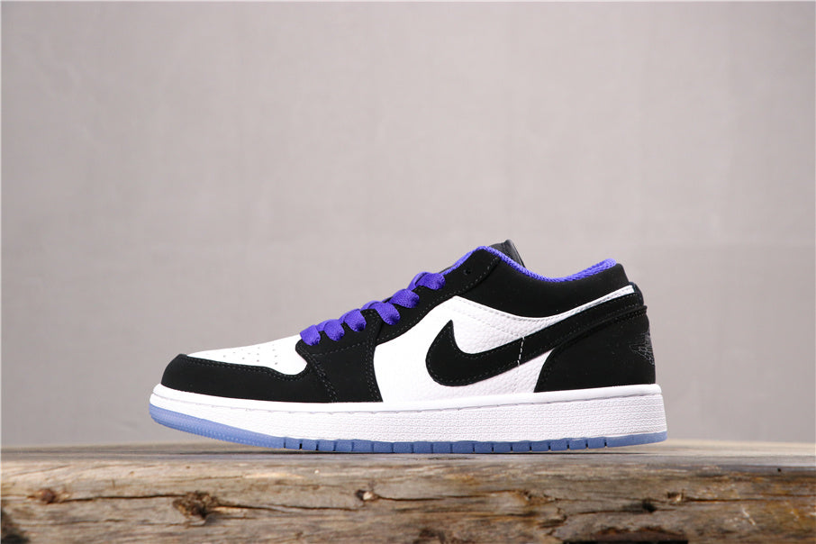 White Black Concord Sneakers - Air Jordan 1 Low 553558-108 - product image from the listing.