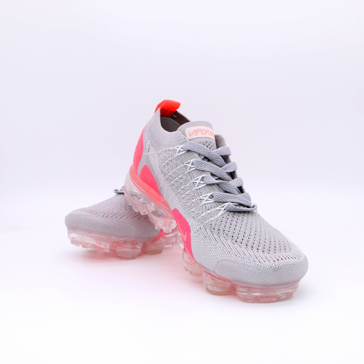 Nike Air VaporMax Flyknit Sneakers in Grey Pink 942843-0059 - product image from the listing.