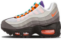Grey and Red Nike Air Max 95 Sneakers - product image from the listing.