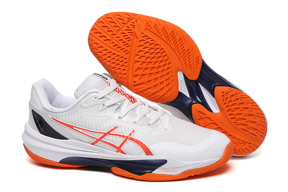 ASICS GEL-RESOLUTION X White Orange Tennis Footwear - product image from the listing.