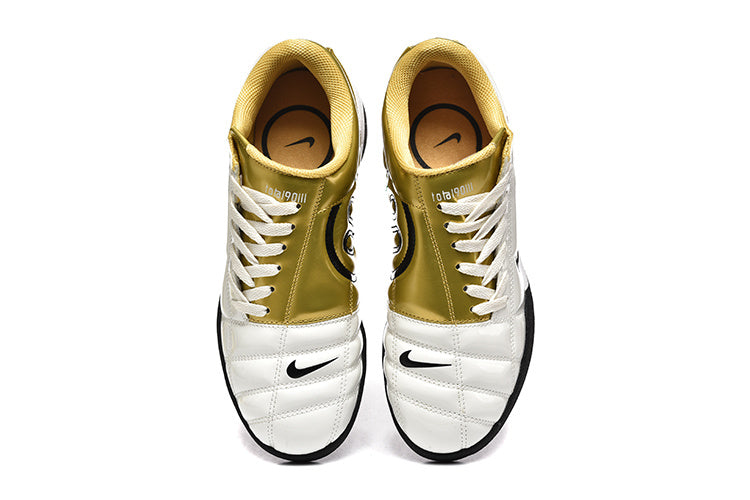 Nike Total 90 White and Gold Indoor Trainers - product image from the listing.